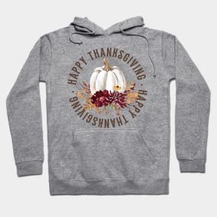 Happy Thanksgiving Simple Basic Fall Rustic Vintage Tee Hoodie